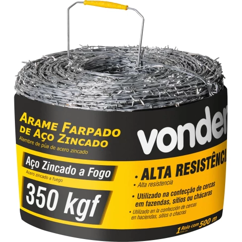 ARAME FARPADO 350KGF 500M VONDER