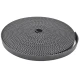 CORREIA S5M X 25MM UNIBELT PU/AÇO PRETO ABERTA