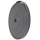 CORREIA S5M X 35MM UNIBELT PU/AÇO PRETO ABERTA