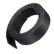 CORREIA ABERTA STD5M - LARGURA 48MM - VENDA METRO PU/AÇO PRETA