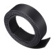 CORREIA ABERTA STD5M - LARGURA 48MM - VENDA METRO PU/AÇO PRETA