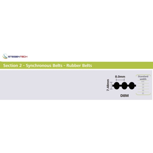 CORREIA D8M 800 X 30MM CONDOR