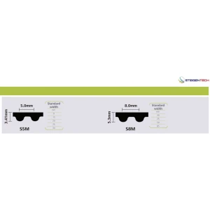 CORREIA S8M 2400 X 50MM 200 MOVENDIS/STEIGENTECH
